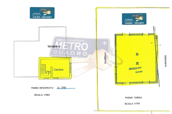 piano interrato - UNIFAM. AUTONOMA THIENE (VI) EST 
